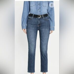 FRAME LE HIGH STRAIGHT UTOPIA JEANS. Size 30. Light blue wash. High Rise.